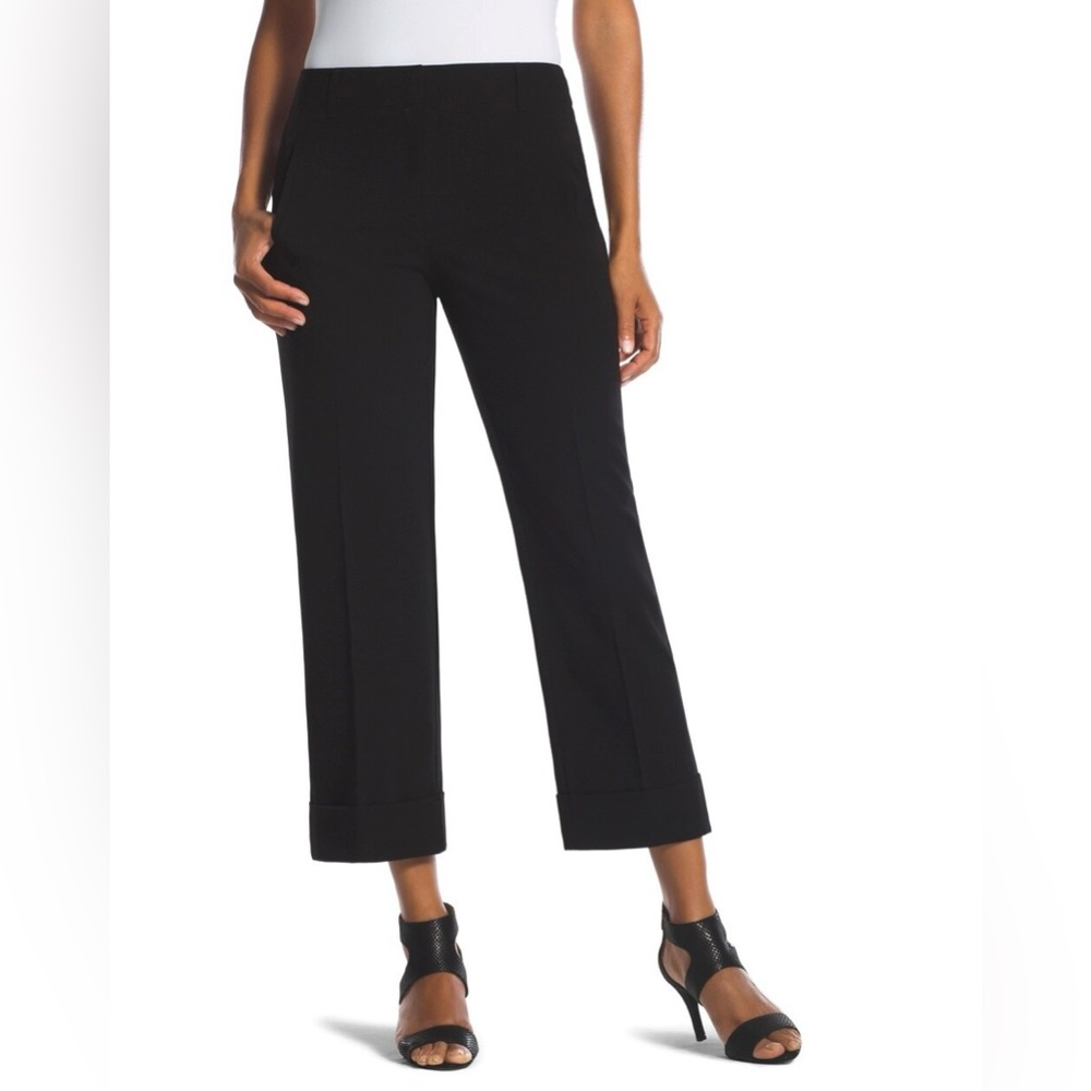 Chico’s wide leg cuffed crop trouser